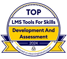 Premio de eLearning Industry por las mejores herramientas de LMS para desarrollar y evaluar las habilidades